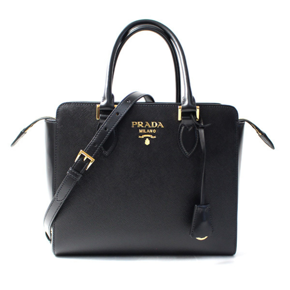Prada Saffiano Leather Black 2way Nero Shoulder Bag Handbag